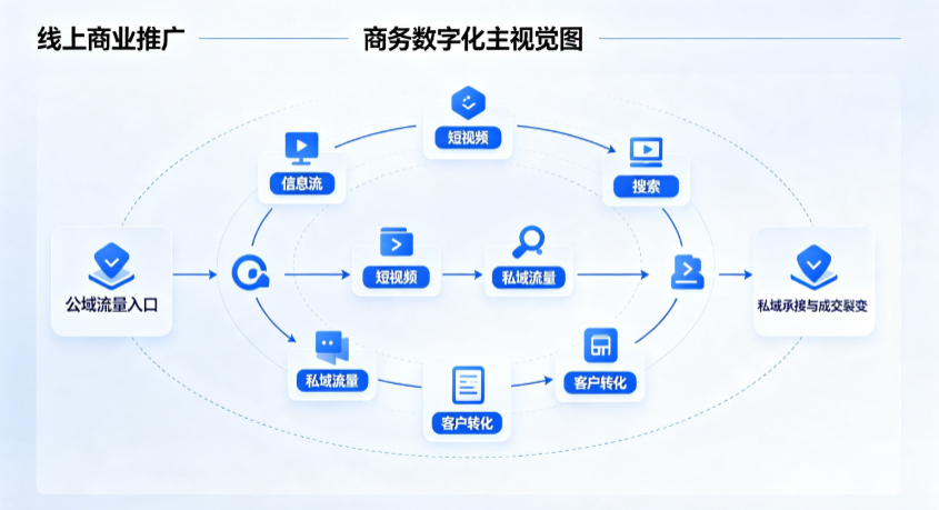 黑河线上商业推广怎么做？全域流量闭环搭建与低成本转化实战指南